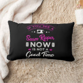 15.もし今の縫い目の波紋は良い時間ではない ランバークッション (ブランケット)