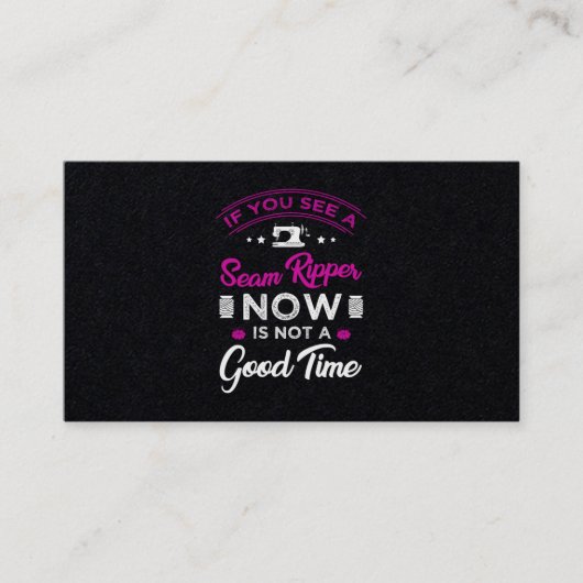 15.もし今の縫い目の波紋は良い時間ではない 名刺 (正面)