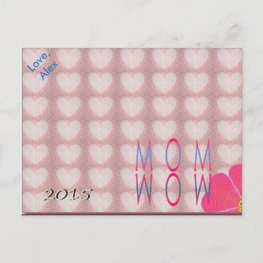 15.05.1.mom.POSTAGES.BUTTERFLY.alexこれを使用 ポストカード (正面)