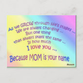 15.05.1.mom.POSTAGES.BUTTERFLY.daniel ポストカード (裏面)