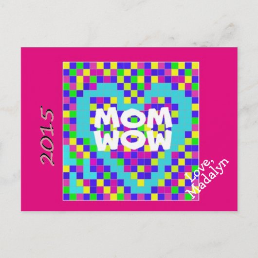 15.05.1.mom.POSTAGES.BUTTERFLY.madalyn ポストカード (正面)
