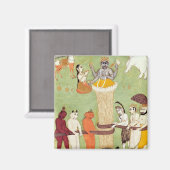 15-17世紀の牛乳業 マグネット (正面/裏面)