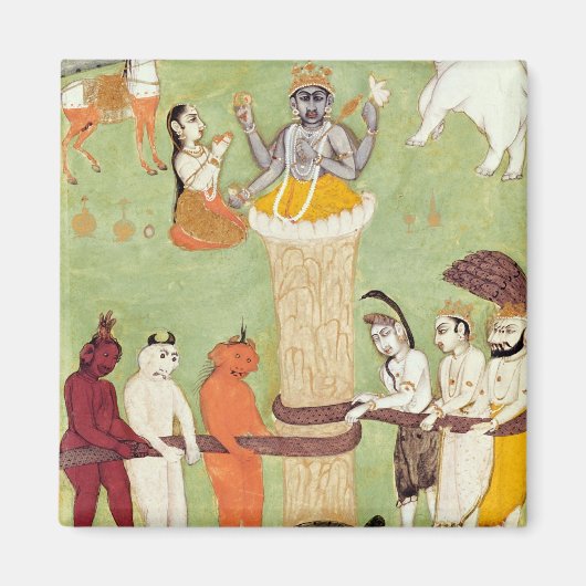 15-17世紀の牛乳業 マグネット (正面)