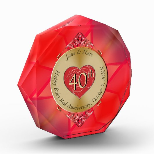 15・40th Rubyフォトブロック フォトブロック (左)