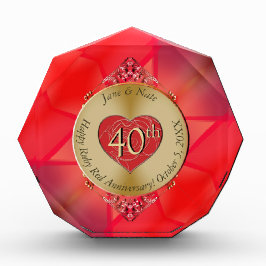 15・40th Rubyフォトブロック フォトブロック