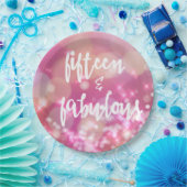 15 & Fabulous - 15誕生日紙プレート ペーパープレート (パーティー)