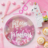 15 & Fabulous - 15誕生日紙プレート ペーパープレート (パーティー)