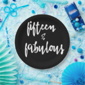 15 & Fabulous - 15誕生日紙プレート ペーパープレート (パーティー)