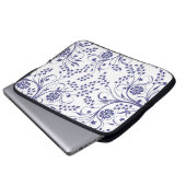 15-Inch Laptop Sleeve – Floral & Gradient Grain ラップトップスリーブ (正面下部)