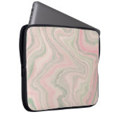 15-Inch Laptop Sleeve – Floral & Gradient Grain ラップトップスリーブ (正面右)