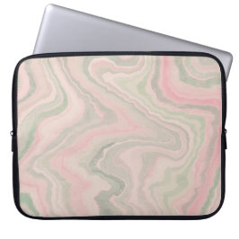 15-Inch Laptop Sleeve – Floral & Gradient Grain  ラップトップスリーブ