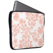 15-Inch Laptop Sleeve – Floral & Gradient Grain ラップトップスリーブ (正面右)