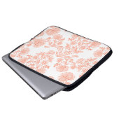 15-Inch Laptop Sleeve – Floral & Gradient Grain ラップトップスリーブ (正面下部)