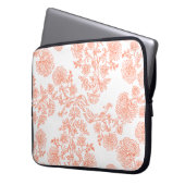15-Inch Laptop Sleeve – Floral & Gradient Grain ラップトップスリーブ (正面左)