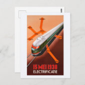15 Mei 1938電気ヴィンテージポスター ポストカード (正面/裏面)