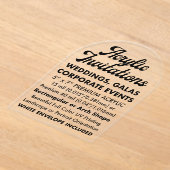 15 Milアーチ型アクリル澄ん招待状 アクリル招待状 (レイダウン)