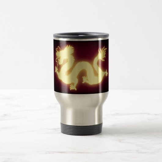 15 oz旅行/コミューターマグ中国のドラゴン トラベルマグ (中央)