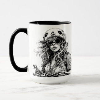 15 oz「道が終わるところが、旅の始まり」コーヒーマグ マグカップ