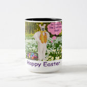 15 oz 2トーンマグ。ハッピーイースター. klipspringer/b ツートーンマグカップ (中央)