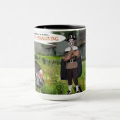 15 oz 2トーンマグ。ハッピーサンクスギビング。七面鳥 マグカップ (中央)