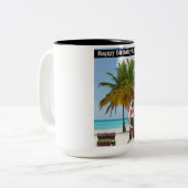 15 oz 2トーンマグ。ハッピーバースデーマテイ！ルーン ツートーンマグカップ (正面左)