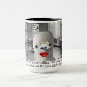 15 oz 2トーンマグ。ハッピーバースデー.アルパカ マグカップ (中央)