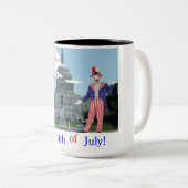 15 oz 2トーンマグ。ハッピー4th.ラット/アンクレイサム ツートーンマグカップ (正面右)