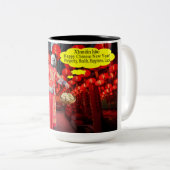 15 oz 2トーンマグ。新年中国のおめでとう ツートーンマグカップ (正面右)