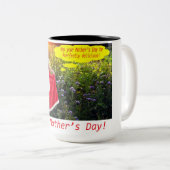 15 oz 2トーンマグ。母の日おめでとう。 ツートーンマグカップ (正面右)