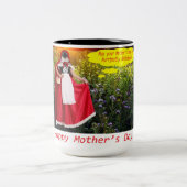 15 oz 2トーンマグ。母の日おめでとう。 ツートーンマグカップ (中央)