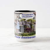 15 oz 2トーンマグ。Happy Anniversary. bunny/dor ツートーンマグカップ (中央)