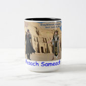 15 oz 2トーンマグ。Happy Passover.ロリス/モンキー ツートーンマグカップ (中央)