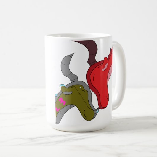 15 oz Mommy and Baby Dragon Coffee Mug コーヒーマグカップ (正面右)