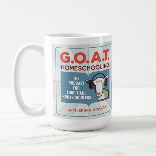 15 oz Mug - GOATホームスクーリングPodcast! コーヒーマグカップ (左)