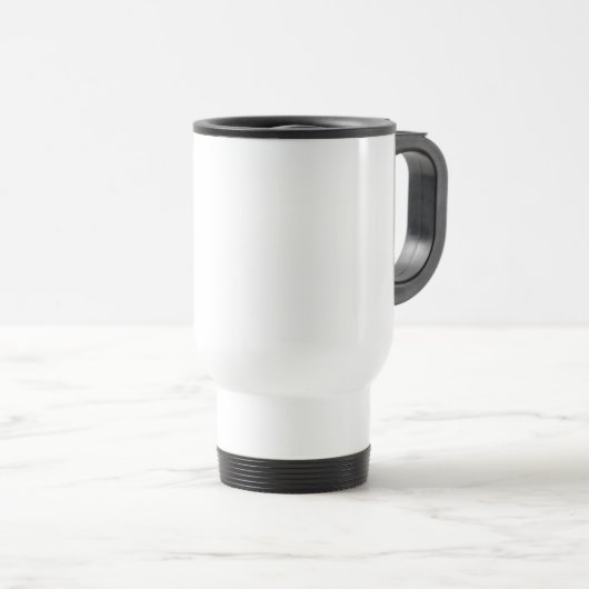 15 oz travel mug White トラベルマグ (正面右)
