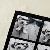 15 Photo Collage with script name -白黒 ビーチタオル (インサイチュ)