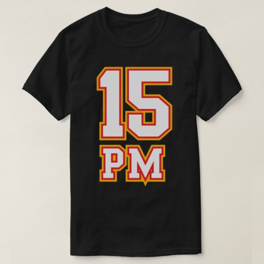 15 PMプレイヤー番号 Tシャツ (デザイン正面)