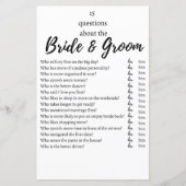 15 Questions About the Bride & Groom Wedding Game  (正面)