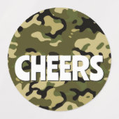 15-set Camouflage Green, Brown, Tan & Black ラベル (デザイン2)