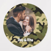 15-set Photo Camouflage Green, Brown, Tan & Black ラベル (デザイン2)