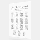 15 Tables Favorite People Acrylic Seating Chart アクリルサイン (傾斜)
