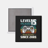 15 Unlocked 素晴らし 2005ビデオゲーム15誕生日 マグネット (正面/裏面)