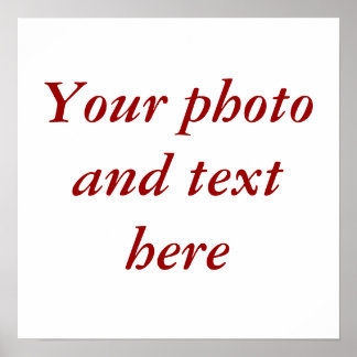 15"x15"カンバパーソナライズされたス ポスター