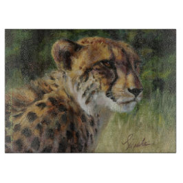 15" x 11"ガラスチータのまな板 カッティングボード