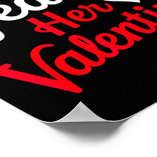 15 Years Her Valentine _ Anniversary Couples Valen ポスター (角)