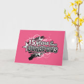 15 Years Of Being Gorgeous (15th Birthday) カード (黄色い花)