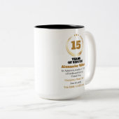 15 Years of Service Employee Appreciation – Custom ツートーンマグカップ (正面右)