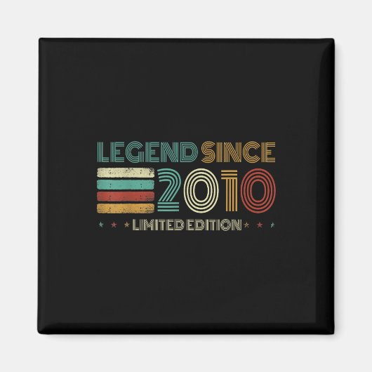 15 Years Old Legend Since 2010 15th Birthday  マグネット (正面)