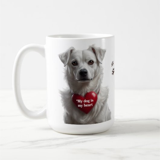 15ozクラシック愛犬家用マグカップ コーヒーマグカップ (左)