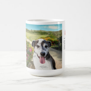15ozマグ: ダリア(道の犬)の分野のパイ コーヒーマグカップ